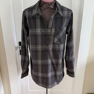 Carhartt Long Sleeve Grey Flannel Tunic Top L 12/14